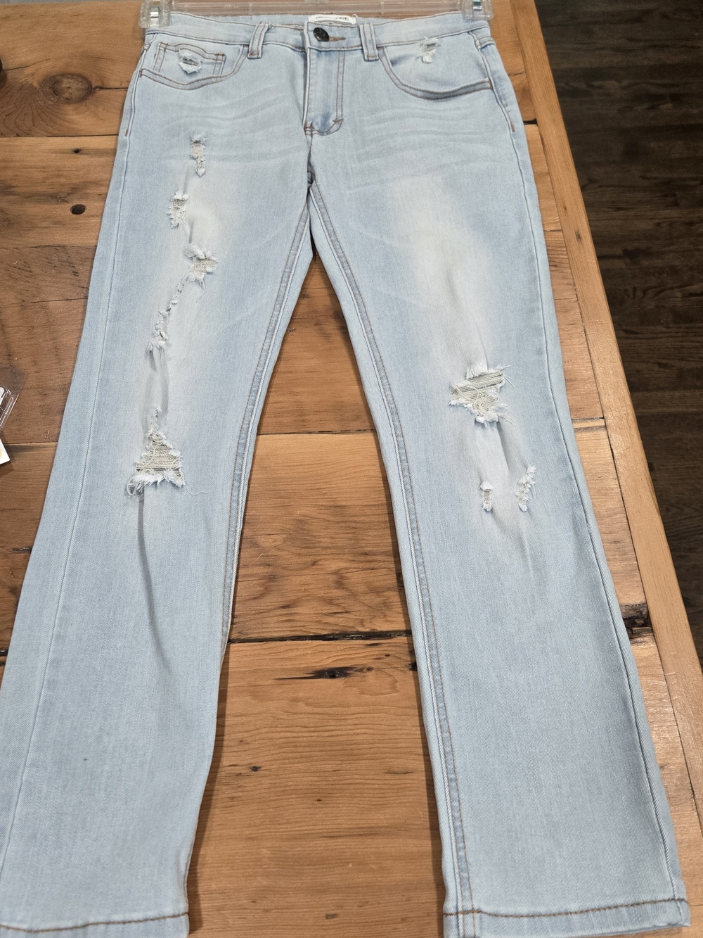 Ring Of Fire Boys 10 slim Distressed Jeans